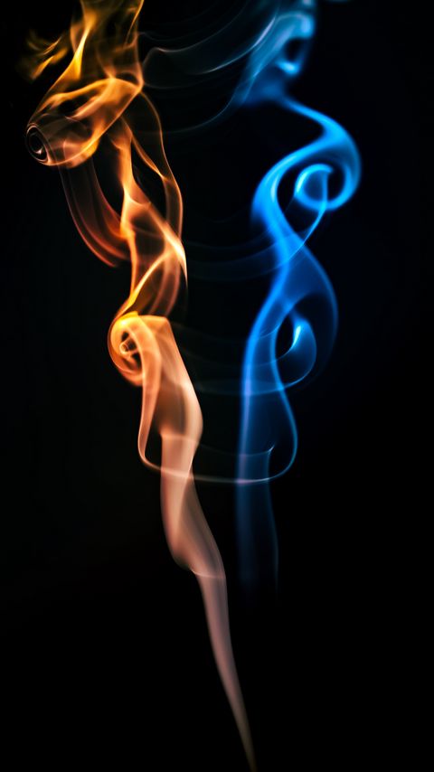 Download wallpaper 2160x3840 flame, curves, dark, red, blue samsung galaxy s4, s5, note, sony xperia z, z1, z2, z3, htc one, lenovo vibe hd background