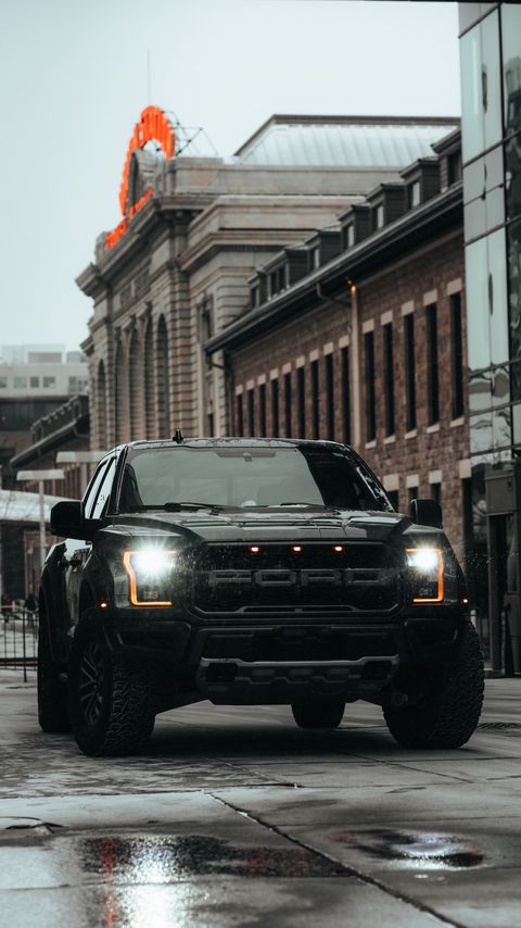 Download wallpaper 2160x3840 ford raptor, ford, car, suv, black, road samsung galaxy s4, s5, note, sony xperia z, z1, z2, z3, htc one, lenovo vibe hd background