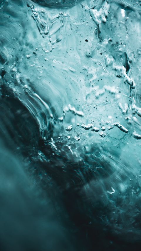 Download wallpaper 2160x3840 ice, bubbles, macro, blue samsung galaxy s4, s5, note, sony xperia z, z1, z2, z3, htc one, lenovo vibe hd background