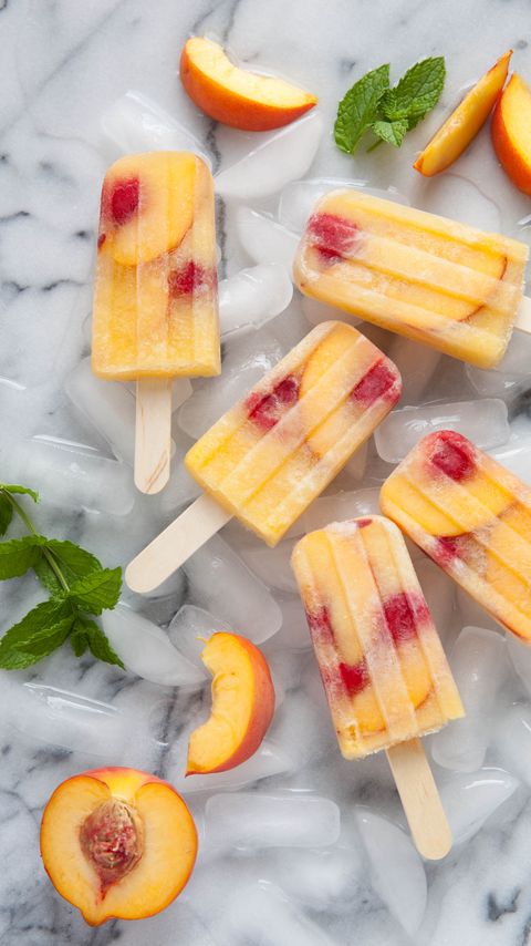 Download wallpaper 2160x3840 ice cream, peaches, fruits, ice samsung galaxy s4, s5, note, sony xperia z, z1, z2, z3, htc one, lenovo vibe hd background