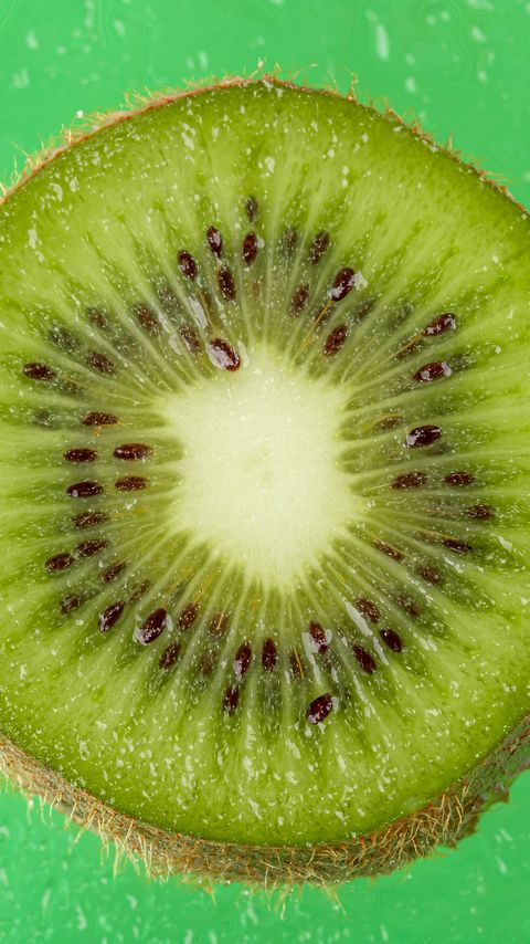 Download wallpaper 2160x3840 kiwi, fruit, slice, macro, green samsung galaxy s4, s5, note, sony xperia z, z1, z2, z3, htc one, lenovo vibe hd background