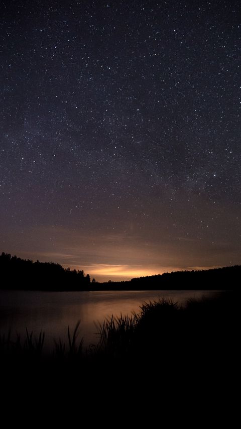 Download wallpaper 2160x3840 lake, night, stars, dark, darkness samsung galaxy s4, s5, note, sony xperia z, z1, z2, z3, htc one, lenovo vibe hd background