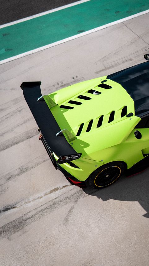 Download wallpaper 2160x3840 lamborghini huracan, lamborghini, car, green, aerial view samsung galaxy s4, s5, note, sony xperia z, z1, z2, z3, htc one, lenovo vibe hd background