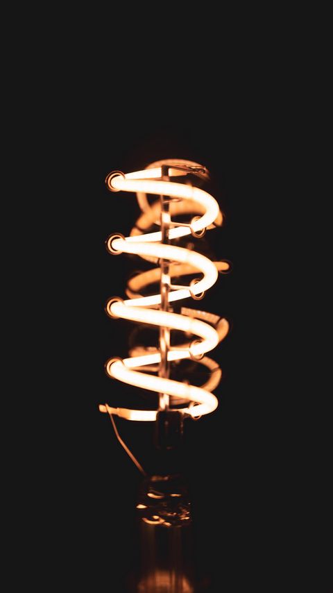 Download wallpaper 2160x3840 lamp, neon, spiral, light, dark samsung galaxy s4, s5, note, sony xperia z, z1, z2, z3, htc one, lenovo vibe hd background