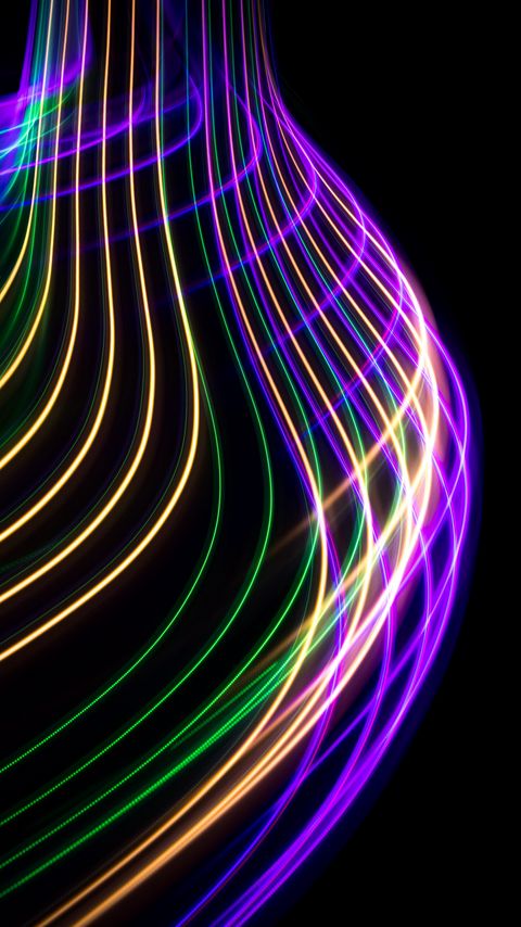 Download wallpaper 2160x3840 light, lines, neon, freezelight, abstraction, colorful samsung galaxy s4, s5, note, sony xperia z, z1, z2, z3, htc one, lenovo vibe hd background