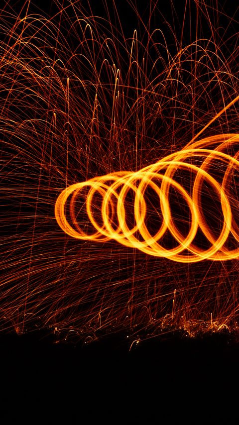 Download wallpaper 2160x3840 light, lines, sparks, freezelight, long exposure, dark samsung galaxy s4, s5, note, sony xperia z, z1, z2, z3, htc one, lenovo vibe hd background