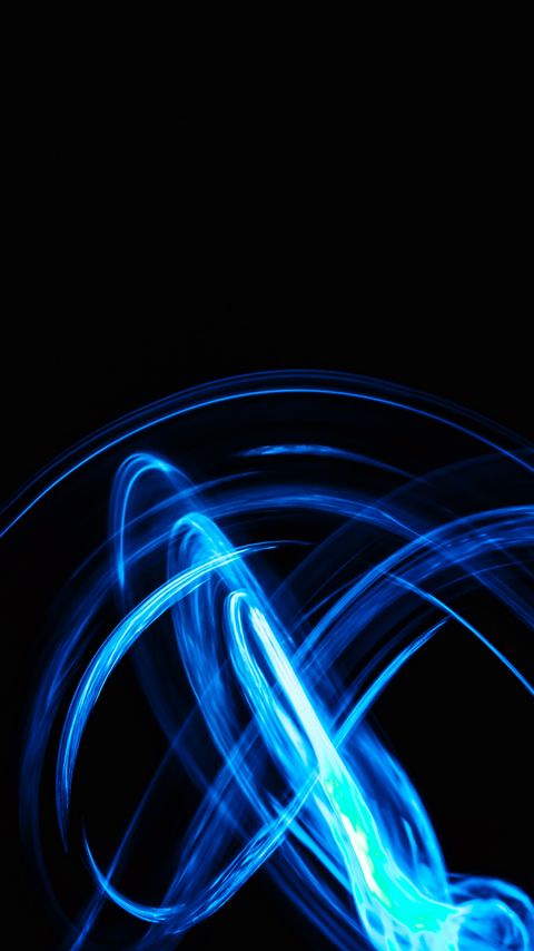 Download wallpaper 2160x3840 light, neon, lines, glow, blue, long exposure samsung galaxy s4, s5, note, sony xperia z, z1, z2, z3, htc one, lenovo vibe hd background