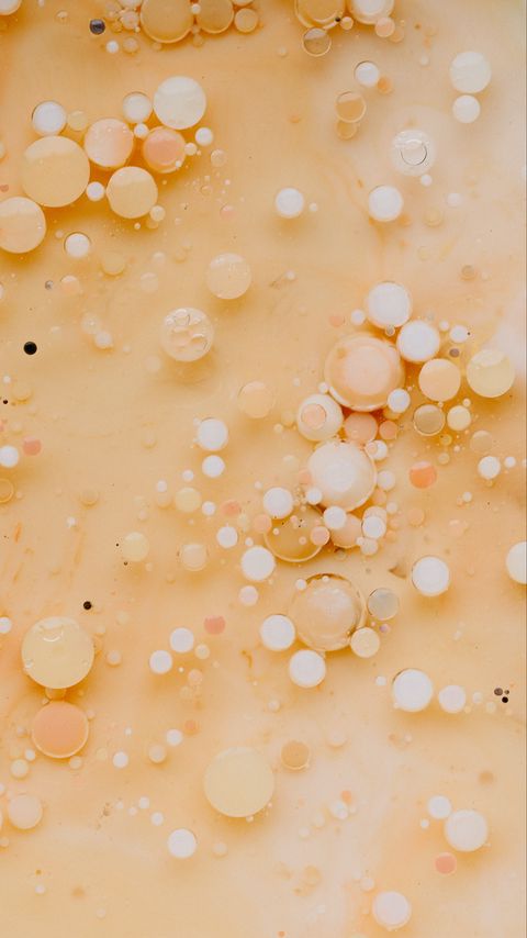 Download wallpaper 2160x3840 liquid, bubbles, abstraction, yellow samsung galaxy s4, s5, note, sony xperia z, z1, z2, z3, htc one, lenovo vibe hd background