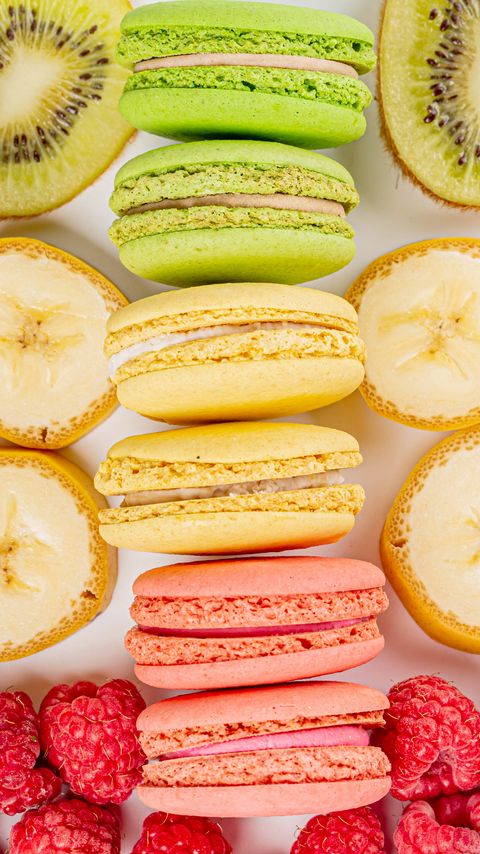 Download wallpaper 2160x3840 macarons, cookies, berries, fruits, bright samsung galaxy s4, s5, note, sony xperia z, z1, z2, z3, htc one, lenovo vibe hd background