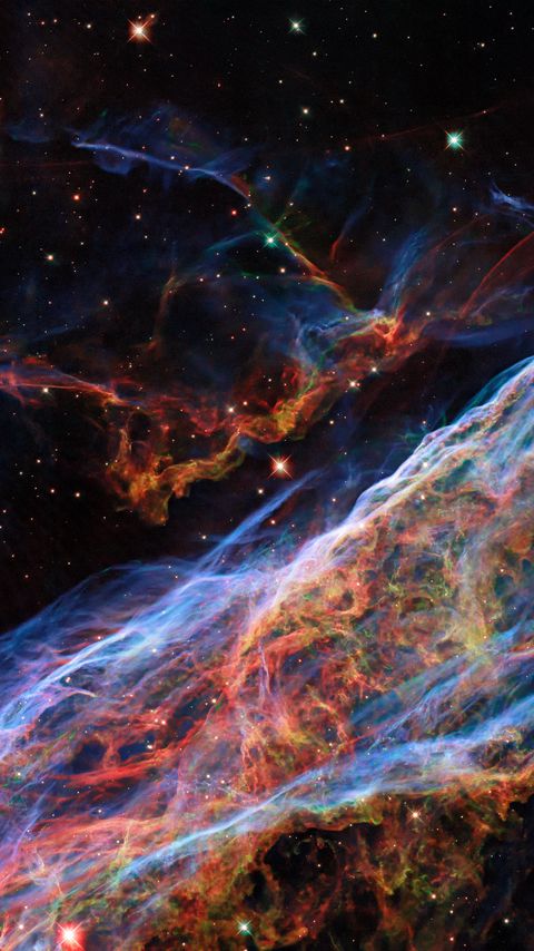 Download wallpaper 2160x3840 nebula veil, nebula, glow, stars, space samsung galaxy s4, s5, note, sony xperia z, z1, z2, z3, htc one, lenovo vibe hd background