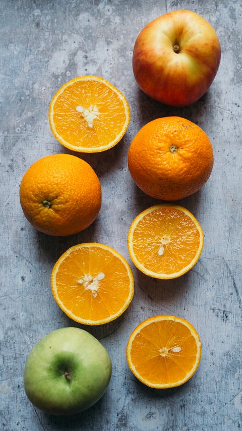 Download wallpaper 2160x3840 oranges, apples, fruits, fresh samsung galaxy s4, s5, note, sony xperia z, z1, z2, z3, htc one, lenovo vibe hd background