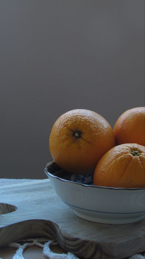 Download wallpaper 2160x3840 oranges, fruit, bowl samsung galaxy s4, s5, note, sony xperia z, z1, z2, z3, htc one, lenovo vibe hd background