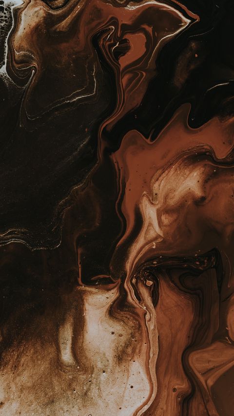 Download wallpaper 2160x3840 paint, liquid, mixing, stains, abstraction, brown samsung galaxy s4, s5, note, sony xperia z, z1, z2, z3, htc one, lenovo vibe hd background