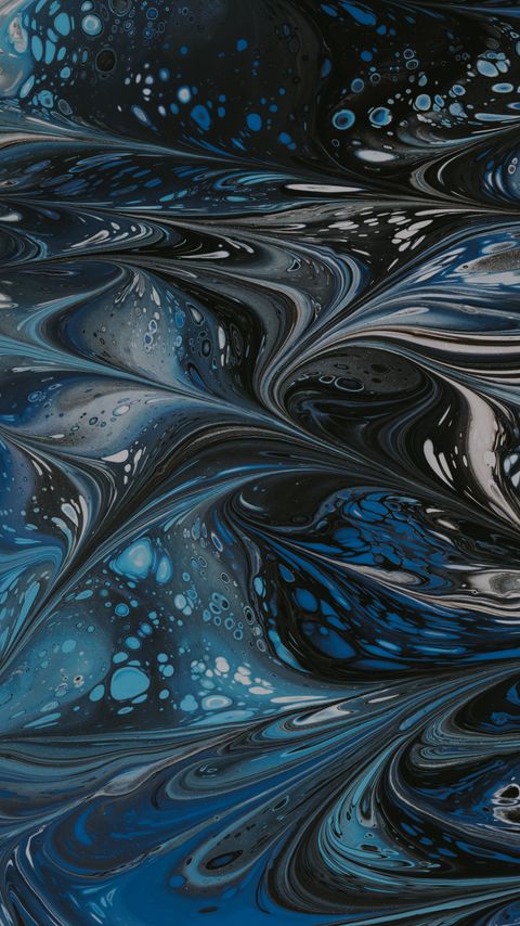 Download wallpaper 2160x3840 paint, liquid, mixing, stains, abstraction, blue samsung galaxy s4, s5, note, sony xperia z, z1, z2, z3, htc one, lenovo vibe hd background