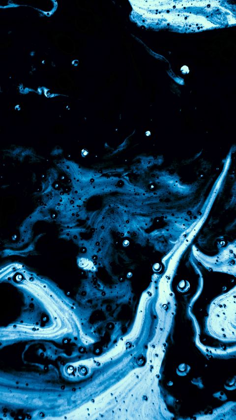 Download wallpaper 2160x3840 paint, stains, bubbles, blue, abstraction samsung galaxy s4, s5, note, sony xperia z, z1, z2, z3, htc one, lenovo vibe hd background