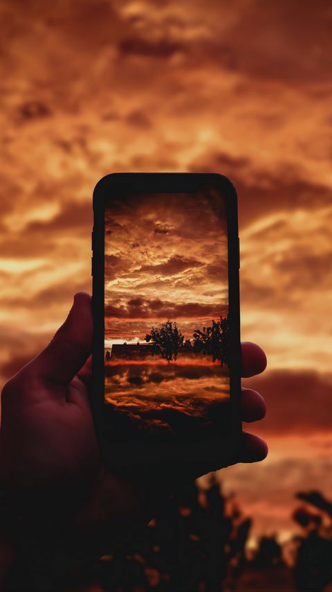 Download wallpaper 2160x3840 phone, snapshot, photo, clouds, trees, landscape, dark samsung galaxy s4, s5, note, sony xperia z, z1, z2, z3, htc one, lenovo vibe hd background