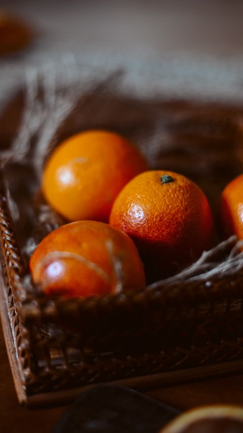 Download wallpaper 2160x3840 red oranges, oranges, fruits, citrus, basket samsung galaxy s4, s5, note, sony xperia z, z1, z2, z3, htc one, lenovo vibe hd background