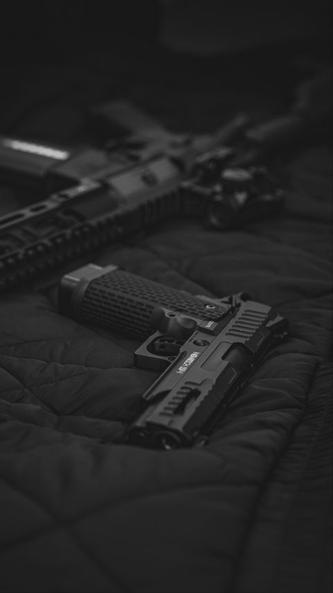 Download wallpaper 2160x3840 rifle, gun, weapon, black samsung galaxy s4, s5, note, sony xperia z, z1, z2, z3, htc one, lenovo vibe hd background