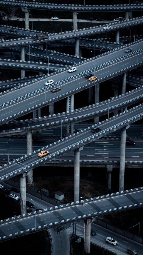 Download wallpaper 2160x3840 road, cars, junction, intersection samsung galaxy s4, s5, note, sony xperia z, z1, z2, z3, htc one, lenovo vibe hd background