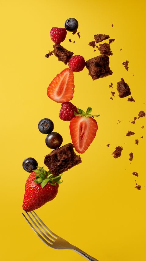 Download wallpaper 2160x3840 strawberries, blueberries, raspberries, berries, pie, fork samsung galaxy s4, s5, note, sony xperia z, z1, z2, z3, htc one, lenovo vibe hd background