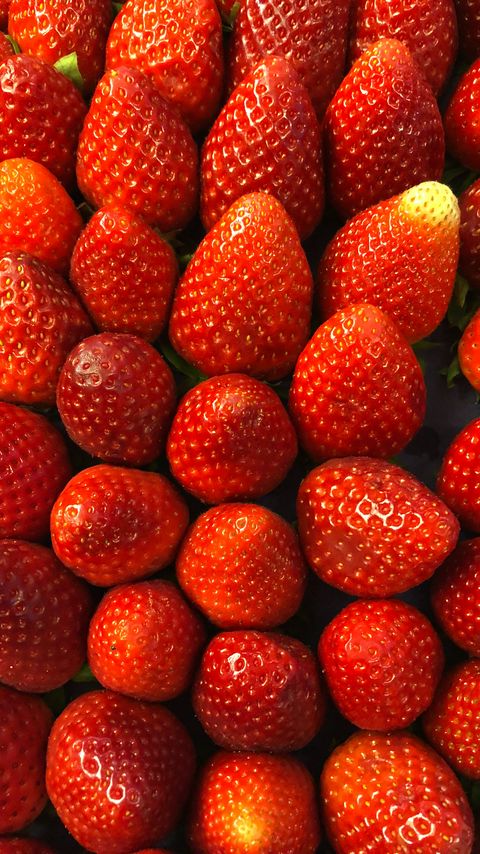 Download wallpaper 2160x3840 strawberry, berries, fruit, juicy, ripe, red samsung galaxy s4, s5, note, sony xperia z, z1, z2, z3, htc one, lenovo vibe hd background