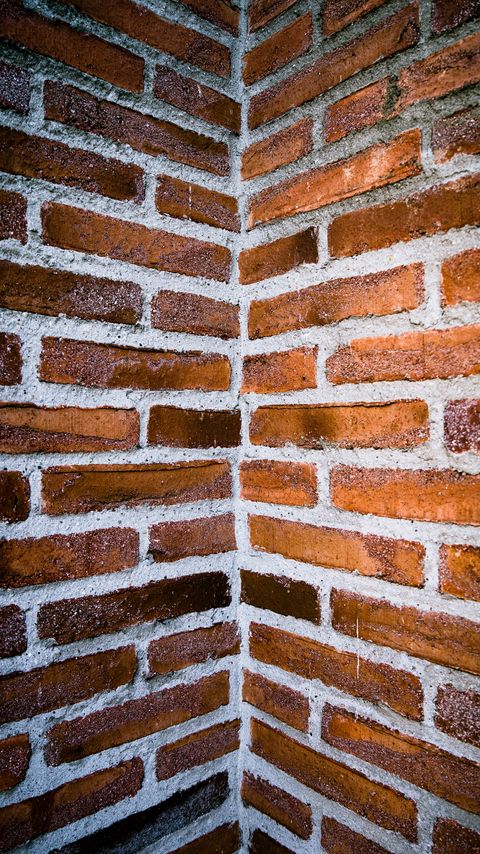 Download wallpaper 2160x3840 wall, bricks, angle, texture samsung galaxy s4, s5, note, sony xperia z, z1, z2, z3, htc one, lenovo vibe hd background