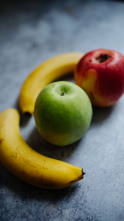 Download wallpaper 2160x3840 apples, bananas, fruits, fresh samsung galaxy s4, s5, note, sony xperia z, z1, z2, z3, htc one, lenovo vibe hd background