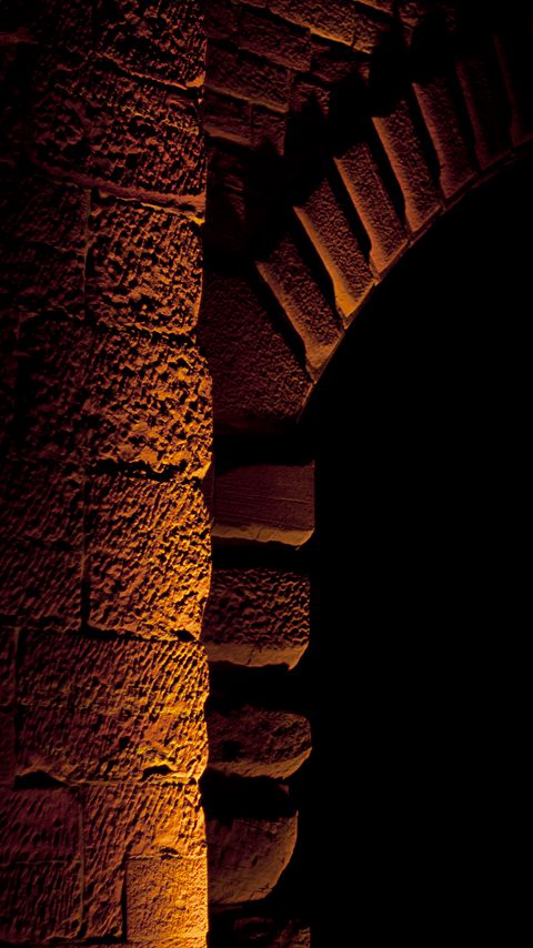 Download wallpaper 2160x3840 arch, stone, backlight, brown, dark samsung galaxy s4, s5, note, sony xperia z, z1, z2, z3, htc one, lenovo vibe hd background