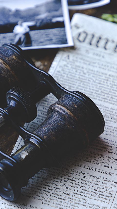 Download wallpaper 2160x3840 binoculars, newspaper, retro samsung galaxy s4, s5, note, sony xperia z, z1, z2, z3, htc one, lenovo vibe hd background