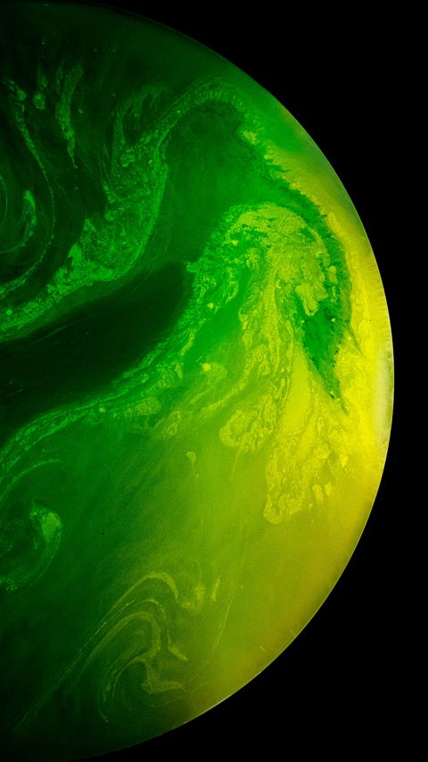 Download wallpaper 2160x3840 bubble, ball, abstraction, green samsung galaxy s4, s5, note, sony xperia z, z1, z2, z3, htc one, lenovo vibe hd background