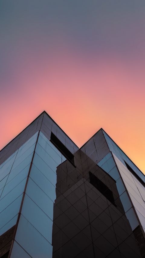 Download wallpaper 2160x3840 buildings, architecture, glass, bottom view, minimalism samsung galaxy s4, s5, note, sony xperia z, z1, z2, z3, htc one, lenovo vibe hd background