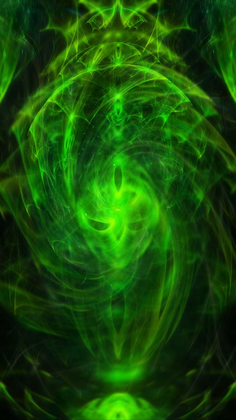 Download wallpaper 2160x3840 cloud, haze, glow, green, abstraction samsung galaxy s4, s5, note, sony xperia z, z1, z2, z3, htc one, lenovo vibe hd background