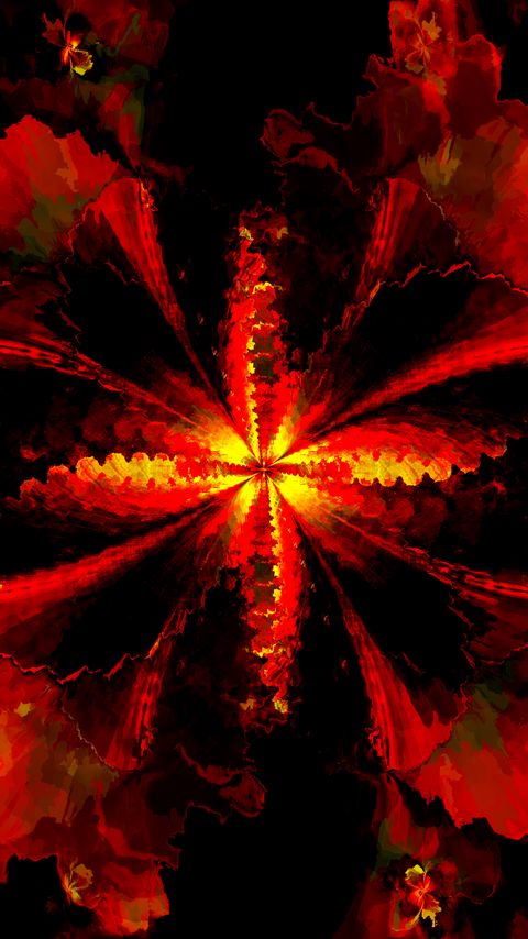 Download wallpaper 2160x3840 fractal, pattern, abstraction, red, dark samsung galaxy s4, s5, note, sony xperia z, z1, z2, z3, htc one, lenovo vibe hd background