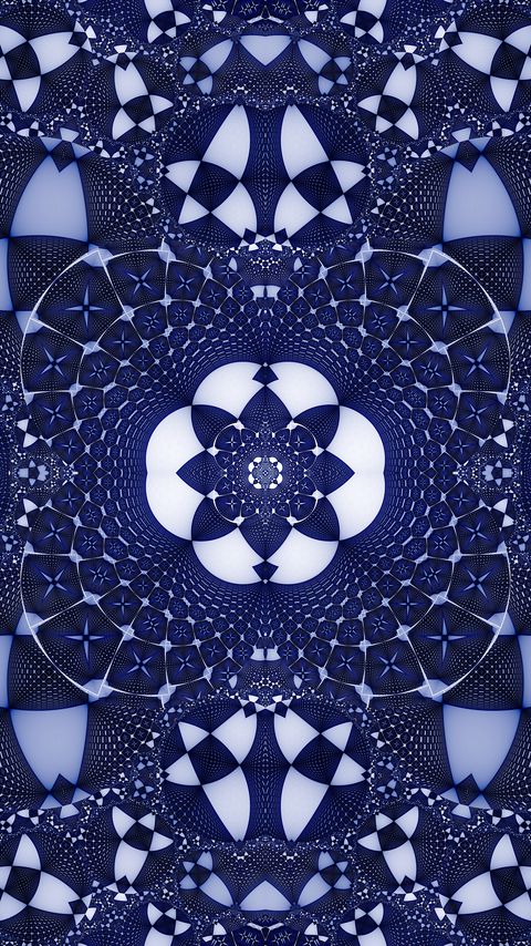 Download wallpaper 2160x3840 fractal, shapes, pattern, abstraction, blue samsung galaxy s4, s5, note, sony xperia z, z1, z2, z3, htc one, lenovo vibe hd background