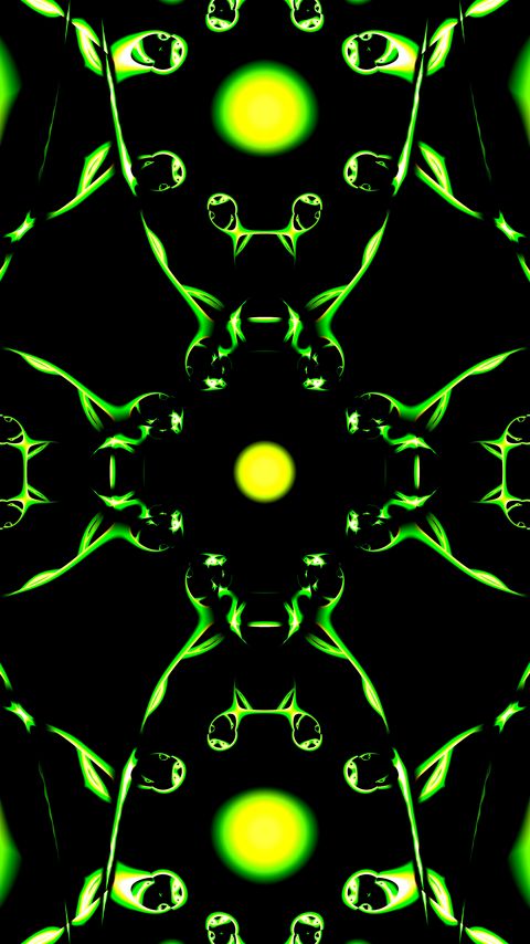 Download wallpaper 2160x3840 fractal, shapes, pattern, abstraction, green, black samsung galaxy s4, s5, note, sony xperia z, z1, z2, z3, htc one, lenovo vibe hd background