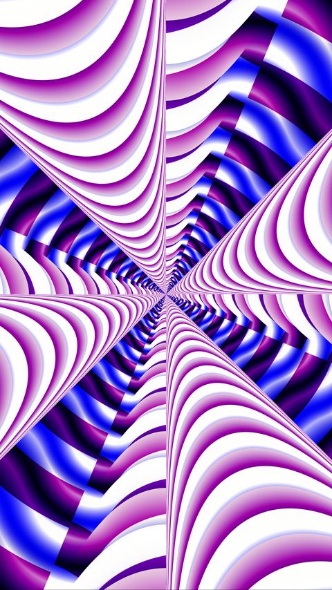 Download wallpaper 2160x3840 fractal, stripes, optical illusion, abstraction, purple, blue samsung galaxy s4, s5, note, sony xperia z, z1, z2, z3, htc one, lenovo vibe hd background