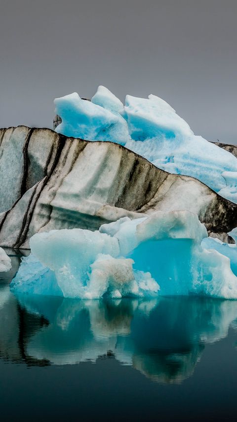 Download wallpaper 2160x3840 glacier, ice, ocean, reflection, nature samsung galaxy s4, s5, note, sony xperia z, z1, z2, z3, htc one, lenovo vibe hd background