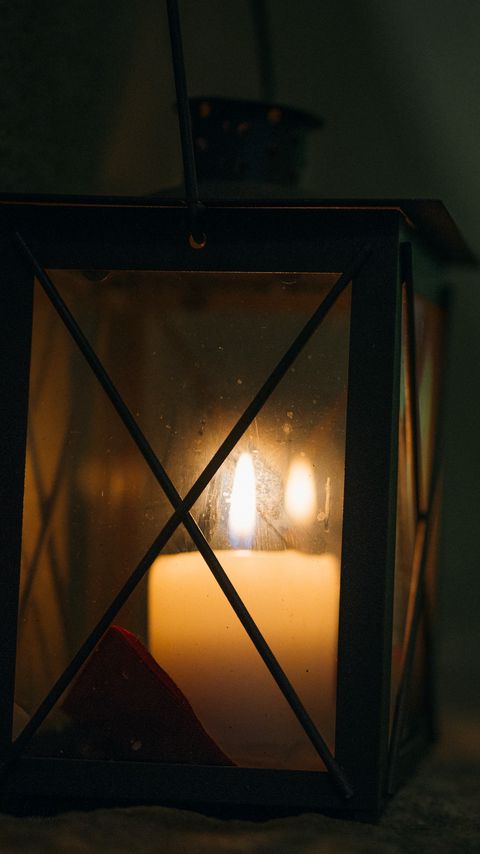 Download wallpaper 2160x3840 lantern, candle, fire, light, dark samsung galaxy s4, s5, note, sony xperia z, z1, z2, z3, htc one, lenovo vibe hd background