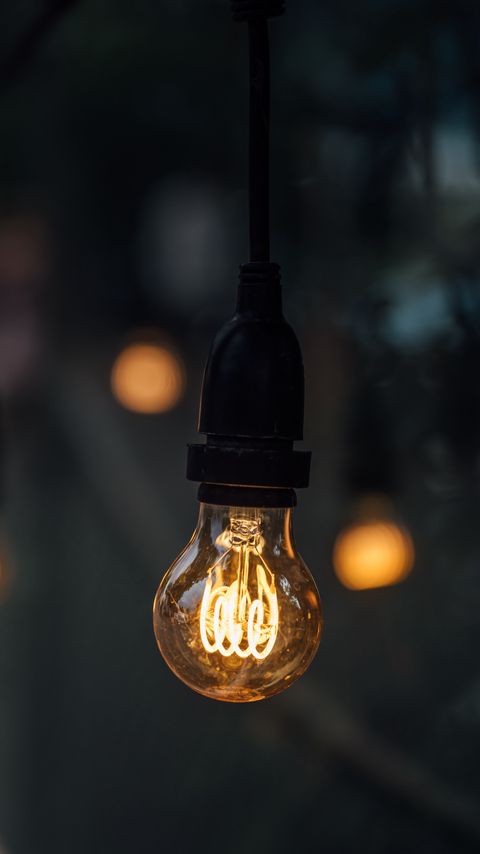 Download wallpaper 2160x3840 light bulb, electricity, light, glare, dark samsung galaxy s4, s5, note, sony xperia z, z1, z2, z3, htc one, lenovo vibe hd background