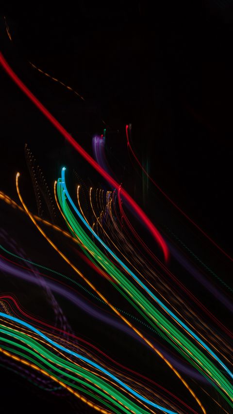 Download wallpaper 2160x3840 light, lines, long exposure, abstraction, colorful samsung galaxy s4, s5, note, sony xperia z, z1, z2, z3, htc one, lenovo vibe hd background