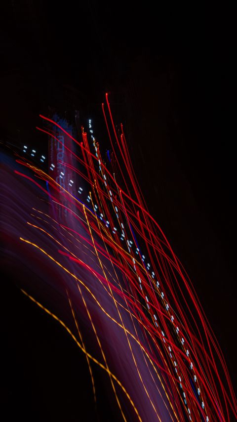 Download wallpaper 2160x3840 light, lines, long exposure, red, abstraction samsung galaxy s4, s5, note, sony xperia z, z1, z2, z3, htc one, lenovo vibe hd background