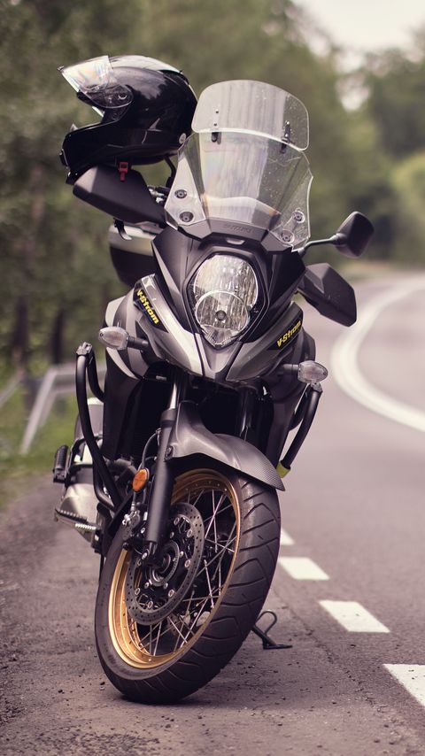 Download wallpaper 2160x3840 motorcycle, bike, black, road, turn samsung galaxy s4, s5, note, sony xperia z, z1, z2, z3, htc one, lenovo vibe hd background