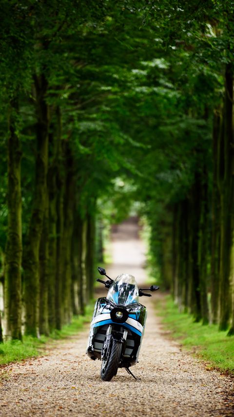 Download wallpaper 2160x3840 motorcycle, blue, forest, trees samsung galaxy s4, s5, note, sony xperia z, z1, z2, z3, htc one, lenovo vibe hd background