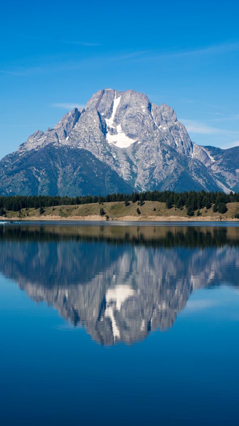 Download wallpaper 2160x3840 mountain, lake, reflection, water, nature samsung galaxy s4, s5, note, sony xperia z, z1, z2, z3, htc one, lenovo vibe hd background