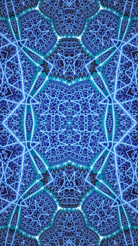 Download wallpaper 2160x3840 pattern, abstraction, blue, glow samsung galaxy s4, s5, note, sony xperia z, z1, z2, z3, htc one, lenovo vibe hd background