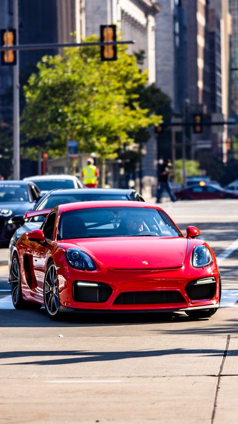 Download wallpaper 2160x3840 porsche, car, red, road samsung galaxy s4, s5, note, sony xperia z, z1, z2, z3, htc one, lenovo vibe hd background