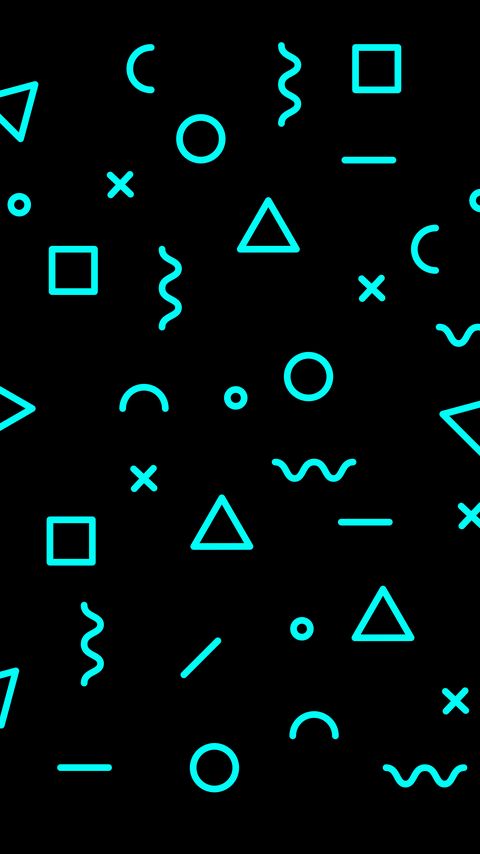 Download wallpaper 2160x3840 shapes, symbols, abstraction, blue samsung galaxy s4, s5, note, sony xperia z, z1, z2, z3, htc one, lenovo vibe hd background