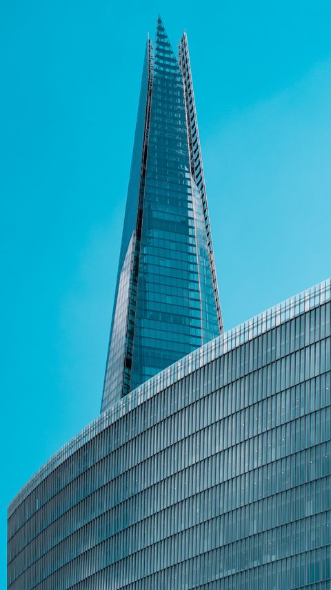 Download wallpaper 2160x3840 skyscraper, building, architecture, facade, blue samsung galaxy s4, s5, note, sony xperia z, z1, z2, z3, htc one, lenovo vibe hd background