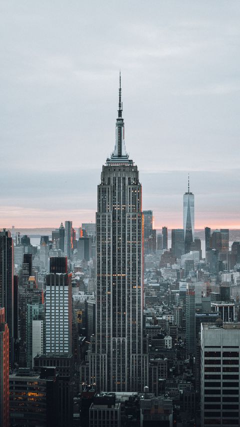 Download wallpaper 2160x3840 skyscrapers, city, aerial view, buildings, architecture, new york samsung galaxy s4, s5, note, sony xperia z, z1, z2, z3, htc one, lenovo vibe hd background