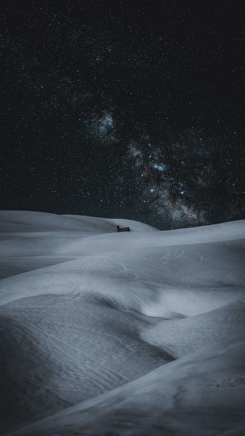 Download wallpaper 2160x3840 snow, drifts, stars, sky, night, winter samsung galaxy s4, s5, note, sony xperia z, z1, z2, z3, htc one, lenovo vibe hd background